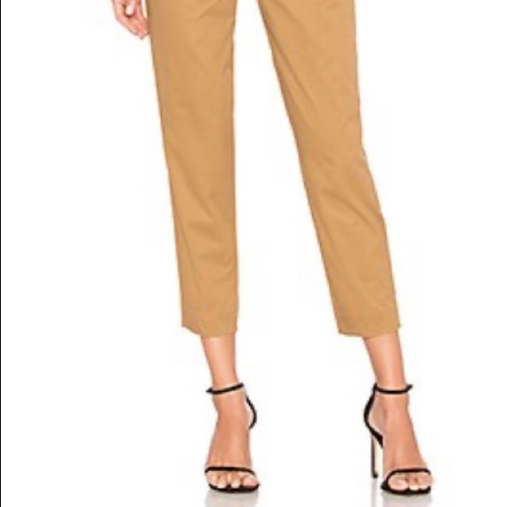 MAJORELLE High-Waist Belted Trousers in Camel - Picture 2 of 2